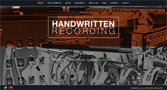 Desktop Screenshot of handwrittenrecording.com